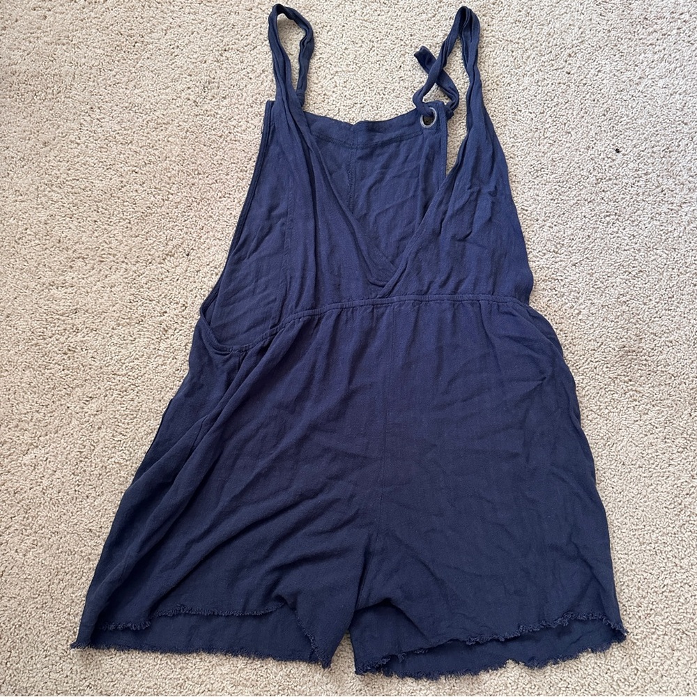 Natural Life Carly Overall Navy Blue Romper Size XL - Picture 5 of 5